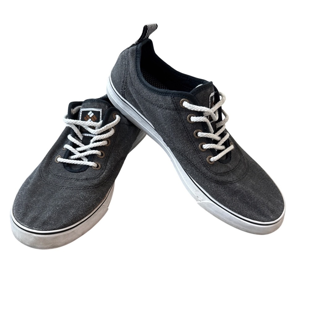 Columbia Men's Casual Sneakers Gray‎ Canvas Lace Up Low Top Shoes Size 9